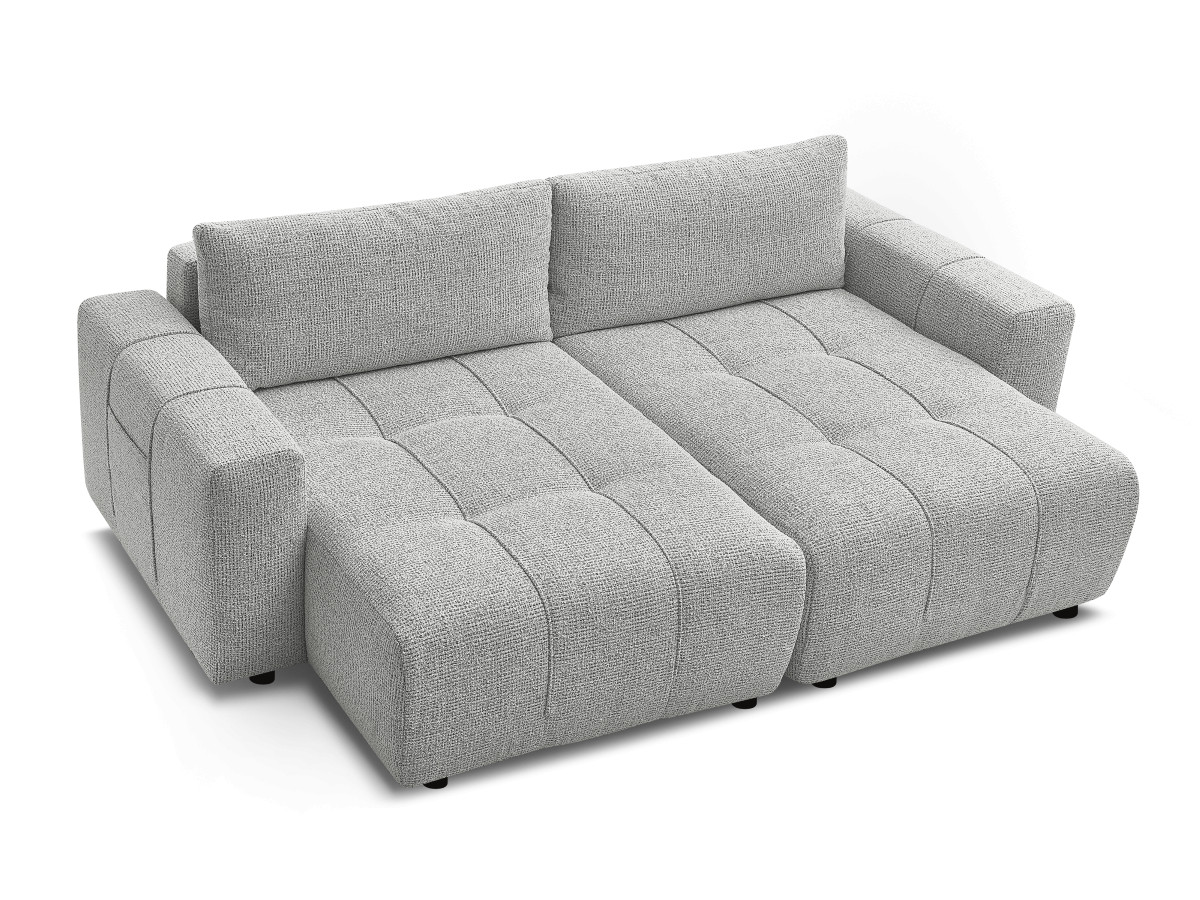 Canapé droit fixe 4 places ARSENE assise profonde tissu chiné