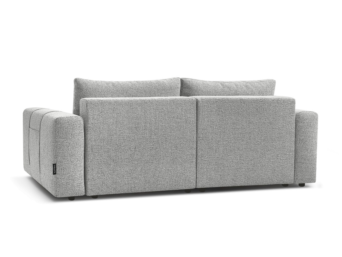Canapé droit fixe 4 places ARSENE assise profonde tissu chiné