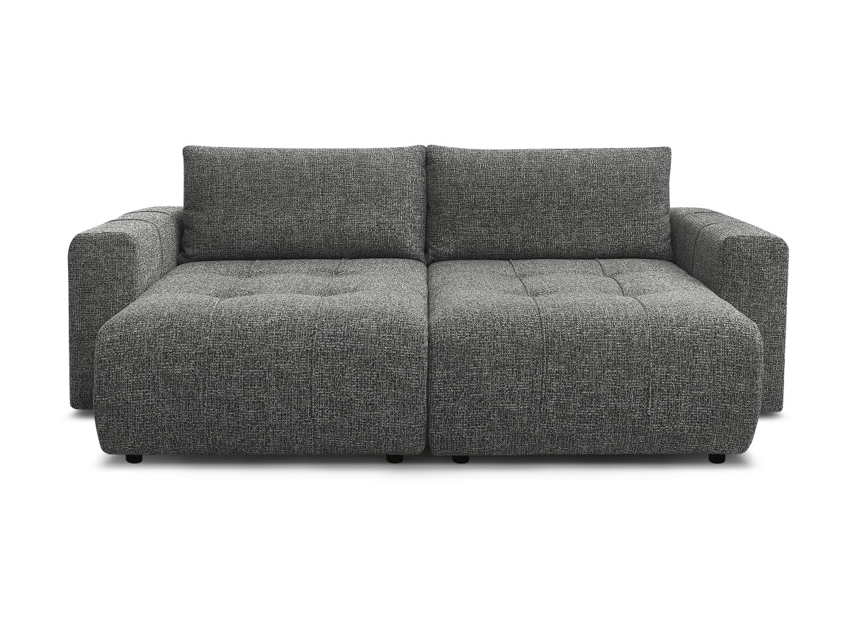 Canapé droit fixe 4 places ARSENE assise profonde tissu chiné