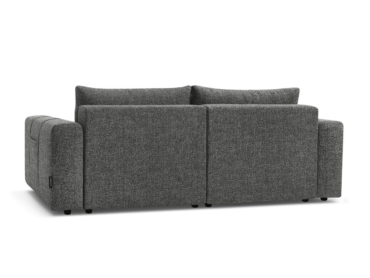 Canapé droit fixe 4 places ARSENE assise profonde tissu chiné