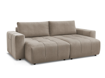 Canapé droit fixe 4 places ARSENE assise profonde velours