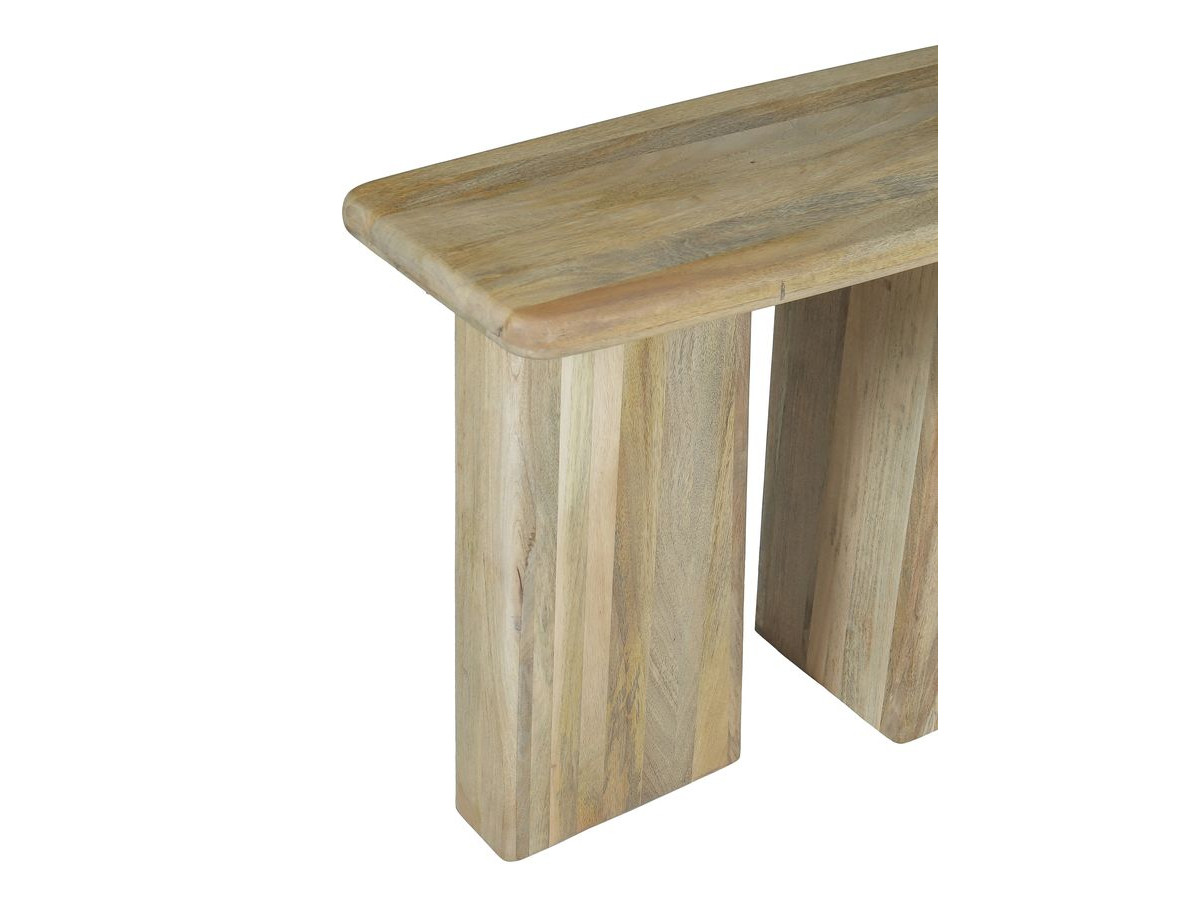 Console 132 cm BRUNELLE bois massif de manguier — vue 6