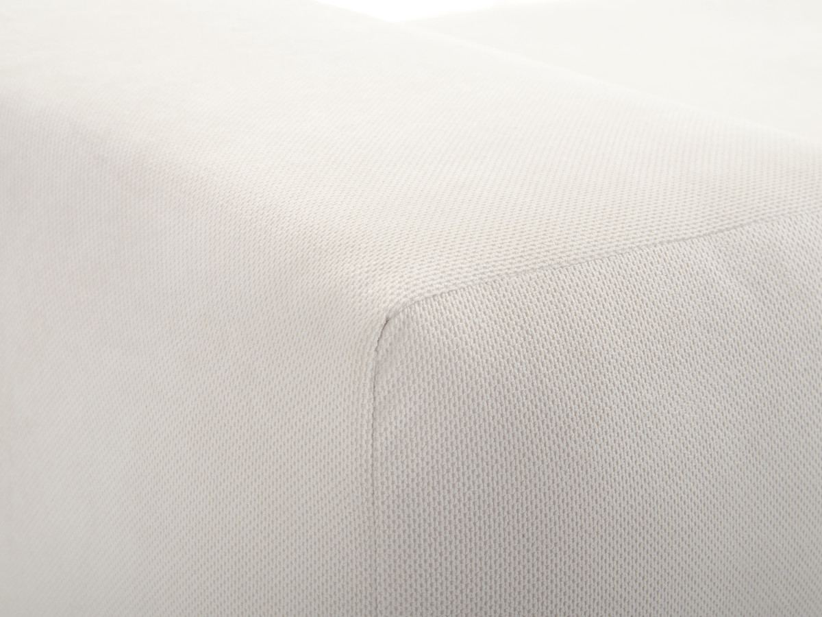 Canapé d'angle convertible réversible coffre VOLTAIRE tissu lisse