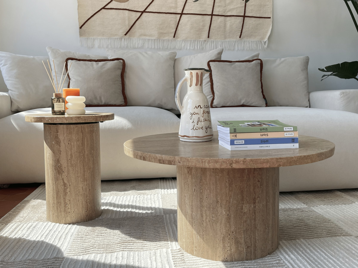 Canapé d'angle convertible réversible coffre VOLTAIRE tissu lisse