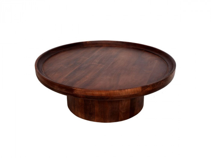 Table basse D.80 cm GABRIELLA bois massif d'acacia