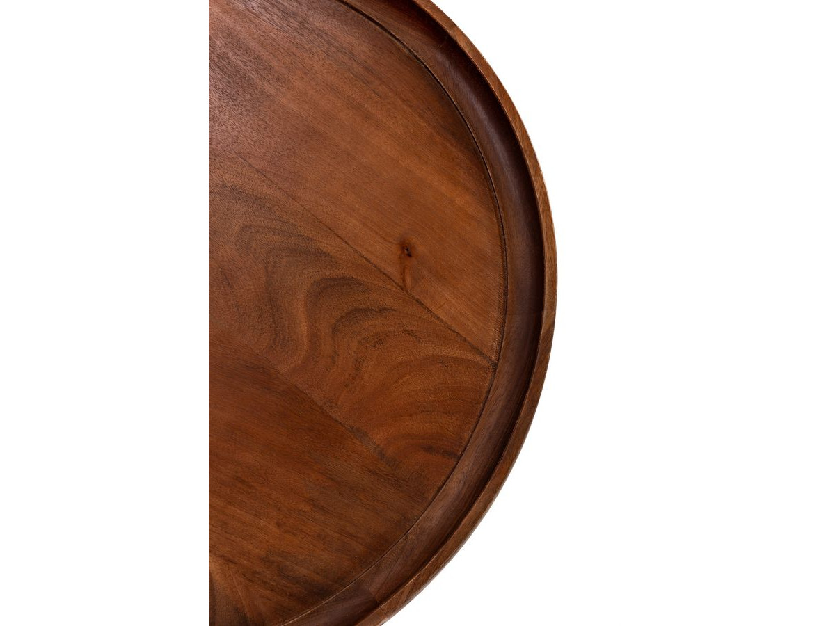 Table basse D.80 cm GABRIELLA bois massif d'acacia — vue 6