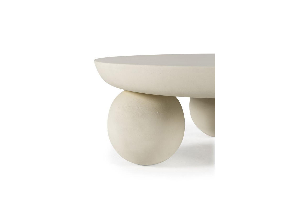 Table basse D.90 cm ALINE pieds ronds