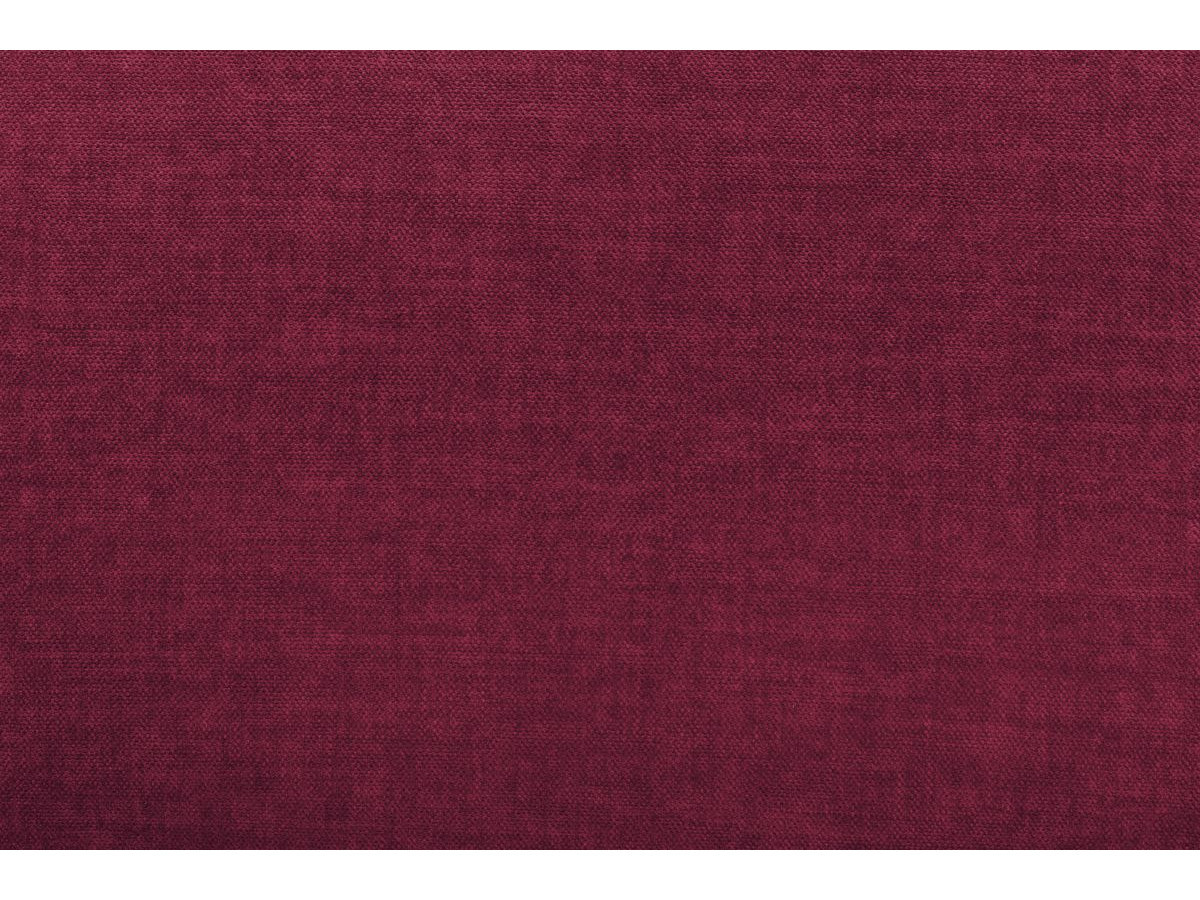 Canapé droit fixe 3 places JEANNE avec pouf tissu velours