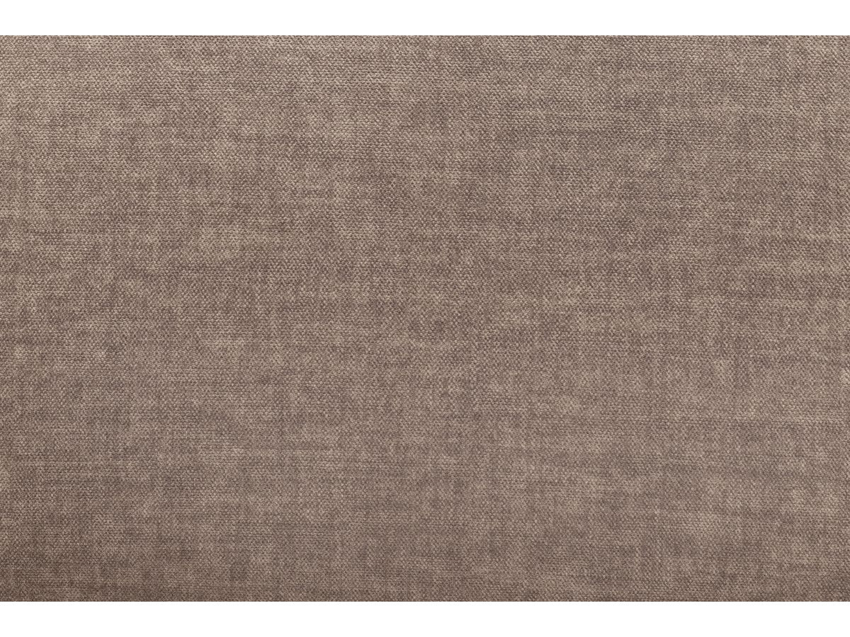 Canapé droit fixe 3 places JEANNE avec pouf tissu velours