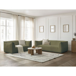 3 + 2-osobowa prosta sofa GIORGIA w tkaninie bouclette