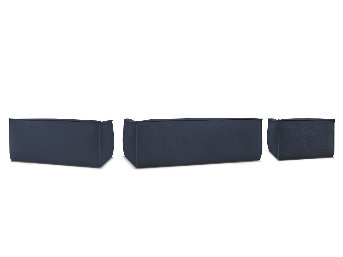 Ensemble canapé droit fixe 3 + 2 places + fauteuil GIORGIA tissu bouclette