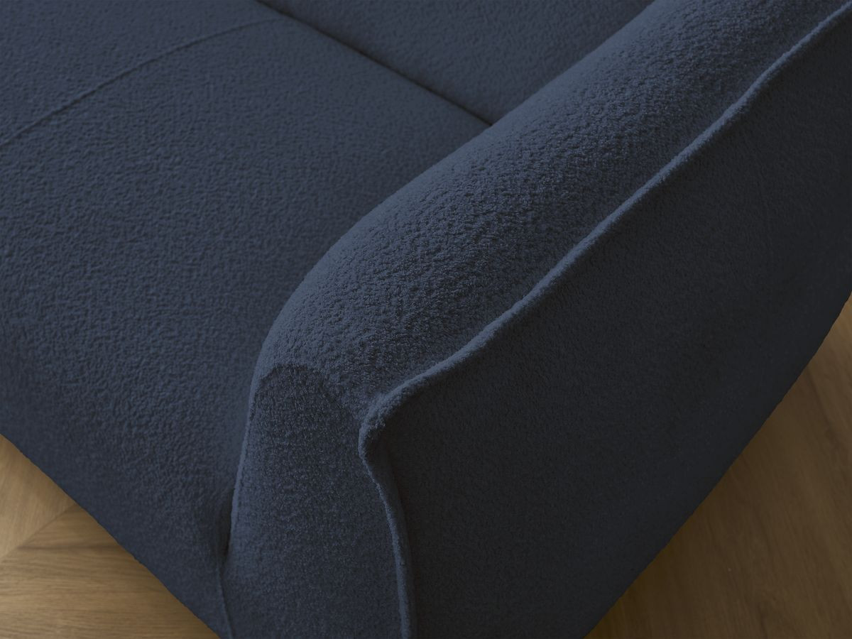 Ensemble canapé droit fixe 3 + 2 places + fauteuil GIORGIA tissu bouclette