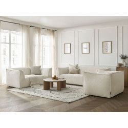 Zestaw sofa prosta 3-osobowa + 2-osobowa + fotel sztruksowy GIORGIA