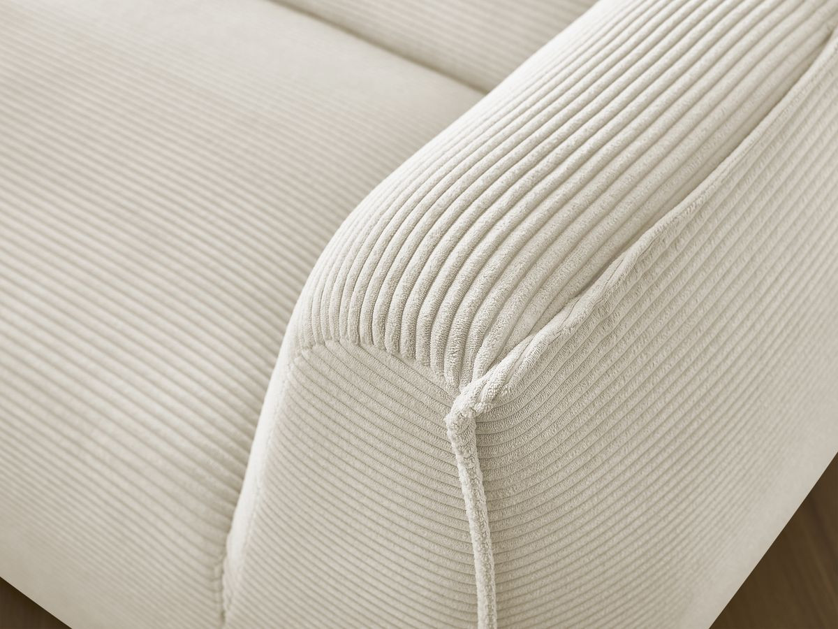 Ensemble canapé droit fixe 3 + 2 places + fauteuil GIORGIA velours côtelé