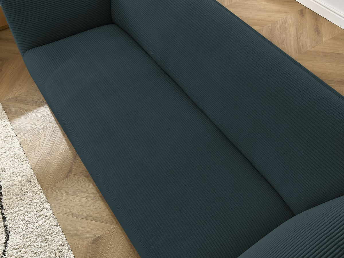 Ensemble canapé droit fixe 3 + 2 places + fauteuil GIORGIA velours côtelé