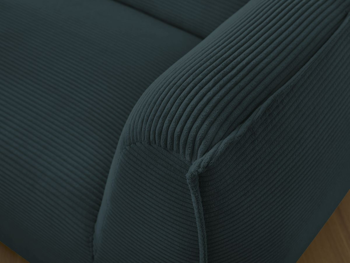 Ensemble canapé droit fixe 3 + 2 places + fauteuil GIORGIA velours côtelé