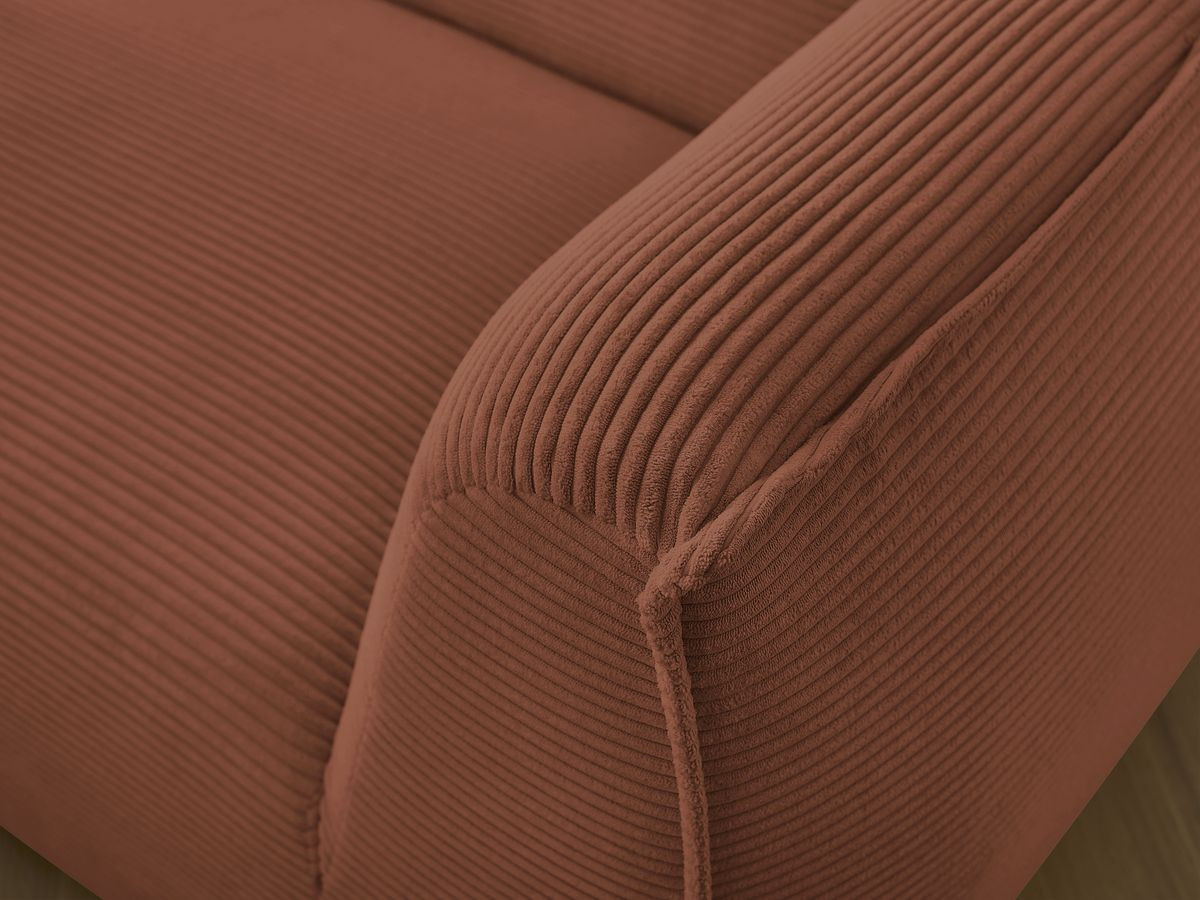 Ensemble canapé droit fixe 3 + 2 places + fauteuil GIORGIA velours côtelé