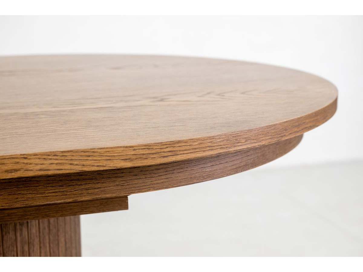 MALMOUSQUE set met uitschuifbare eettafel 210 tot 270 cm + 6 BASTIDE stoelen in massief eiken fineer
