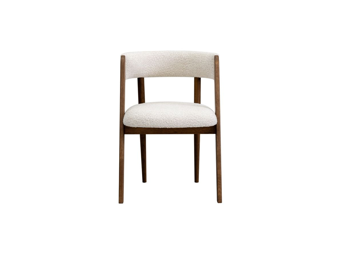 MALMOUSQUE set met uitschuifbare eettafel 210 tot 270 cm + 6 BASTIDE stoelen in massief eiken fineer