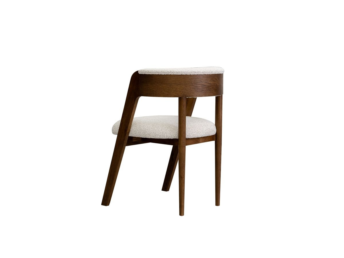 MALMOUSQUE set met uitschuifbare eettafel 210 tot 270 cm + 6 BASTIDE stoelen in massief eiken fineer