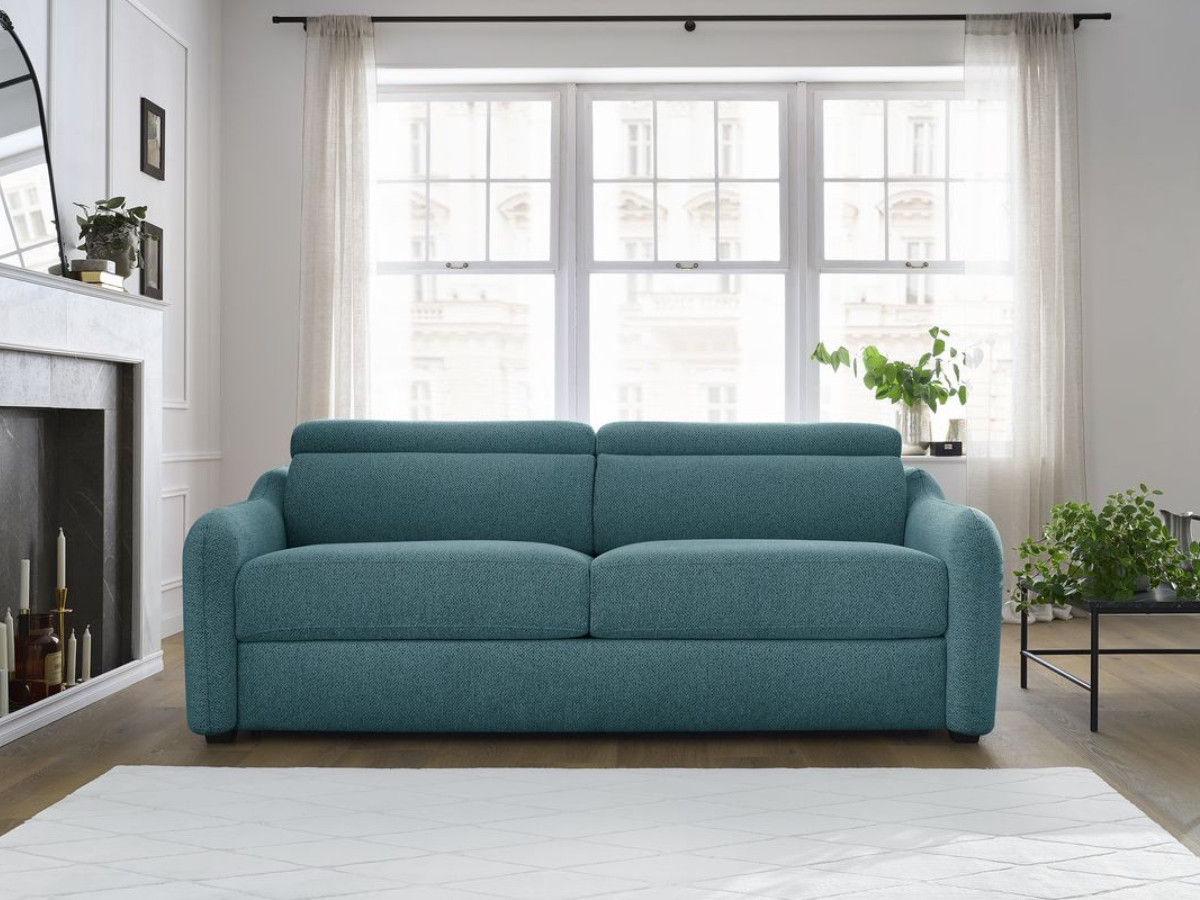 Canapé droit convertible JACOB bleu foncé — vue 5