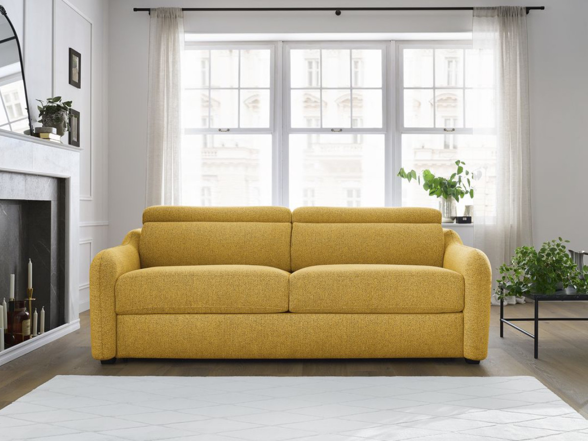 Canapé droit convertible JACOB jaune — vue 5