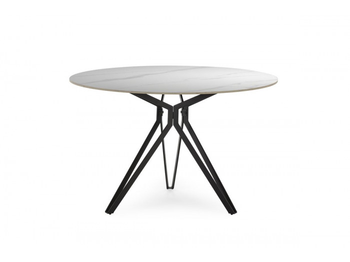 Table à manger ronde D.120 cm ANOA plateau céramique