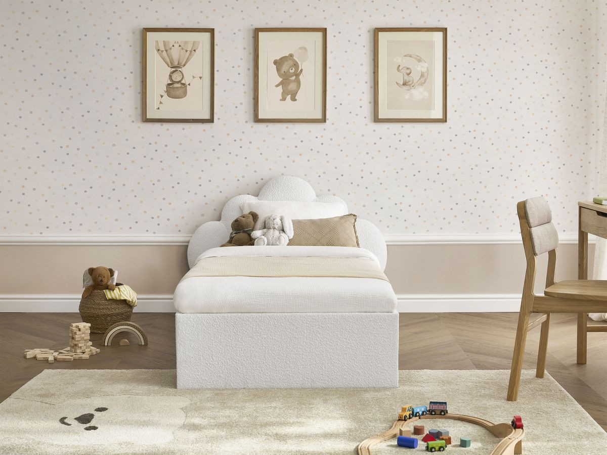DEOTILLE kinderbed met massieve lattenbodem en lade