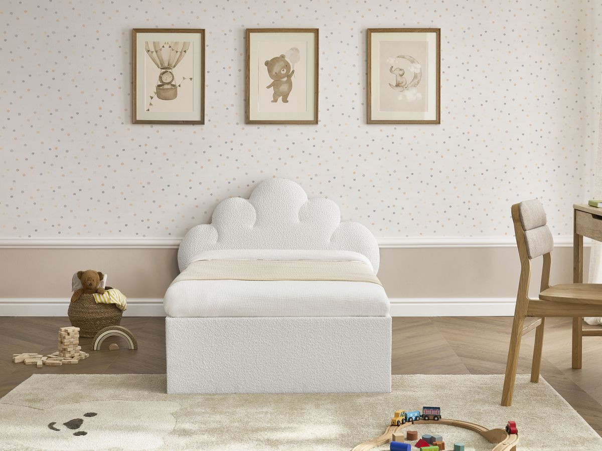 DEOTILLE kinderbed met massieve lattenbodem en lade