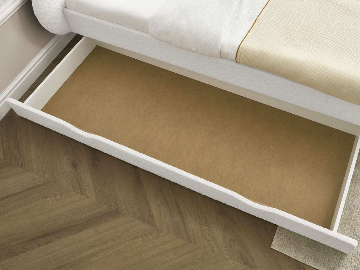 DEOTILLE kinderbed met massieve lattenbodem en lade