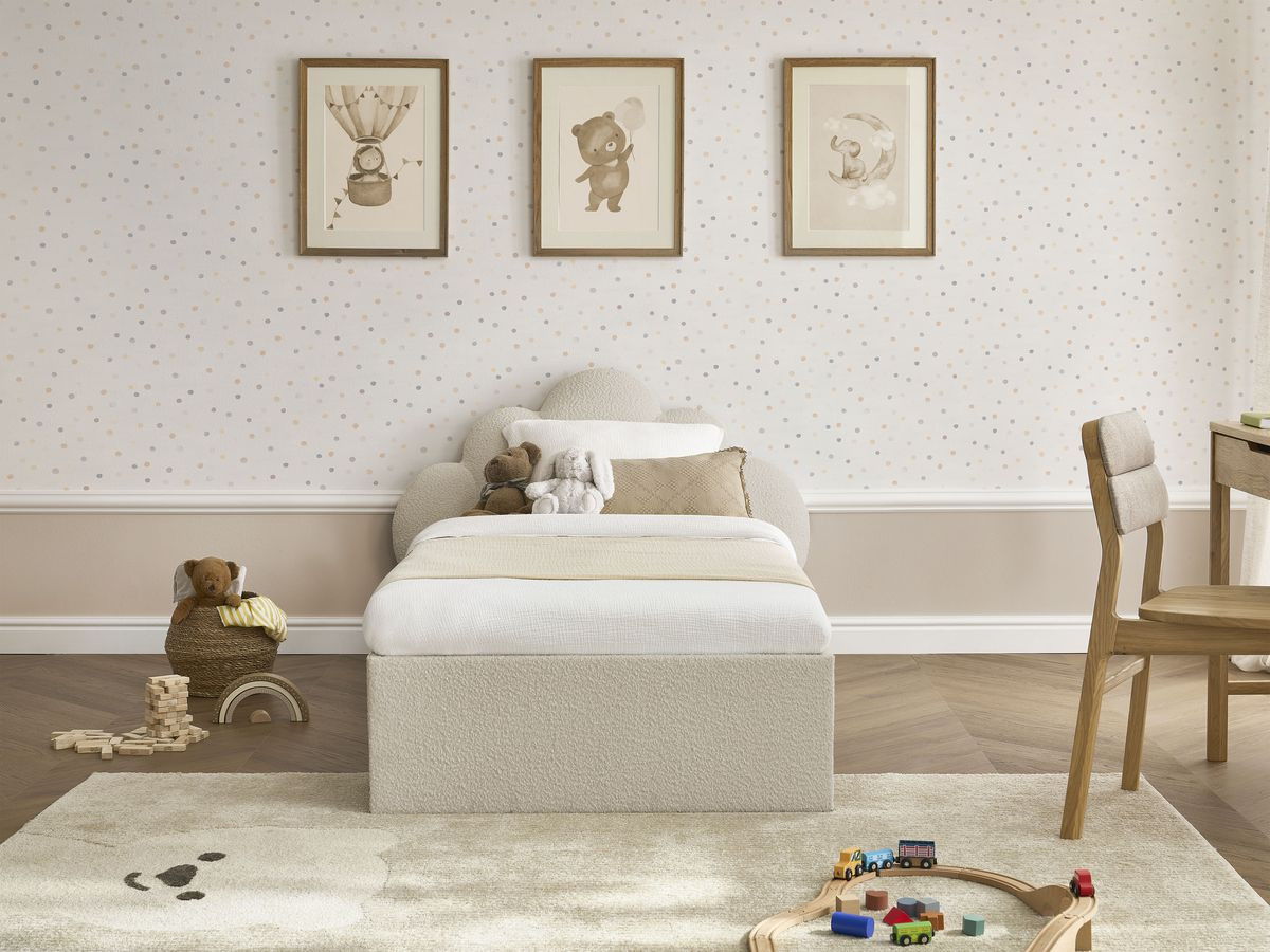 DEOTILLE kinderbed met massieve lattenbodem en lade