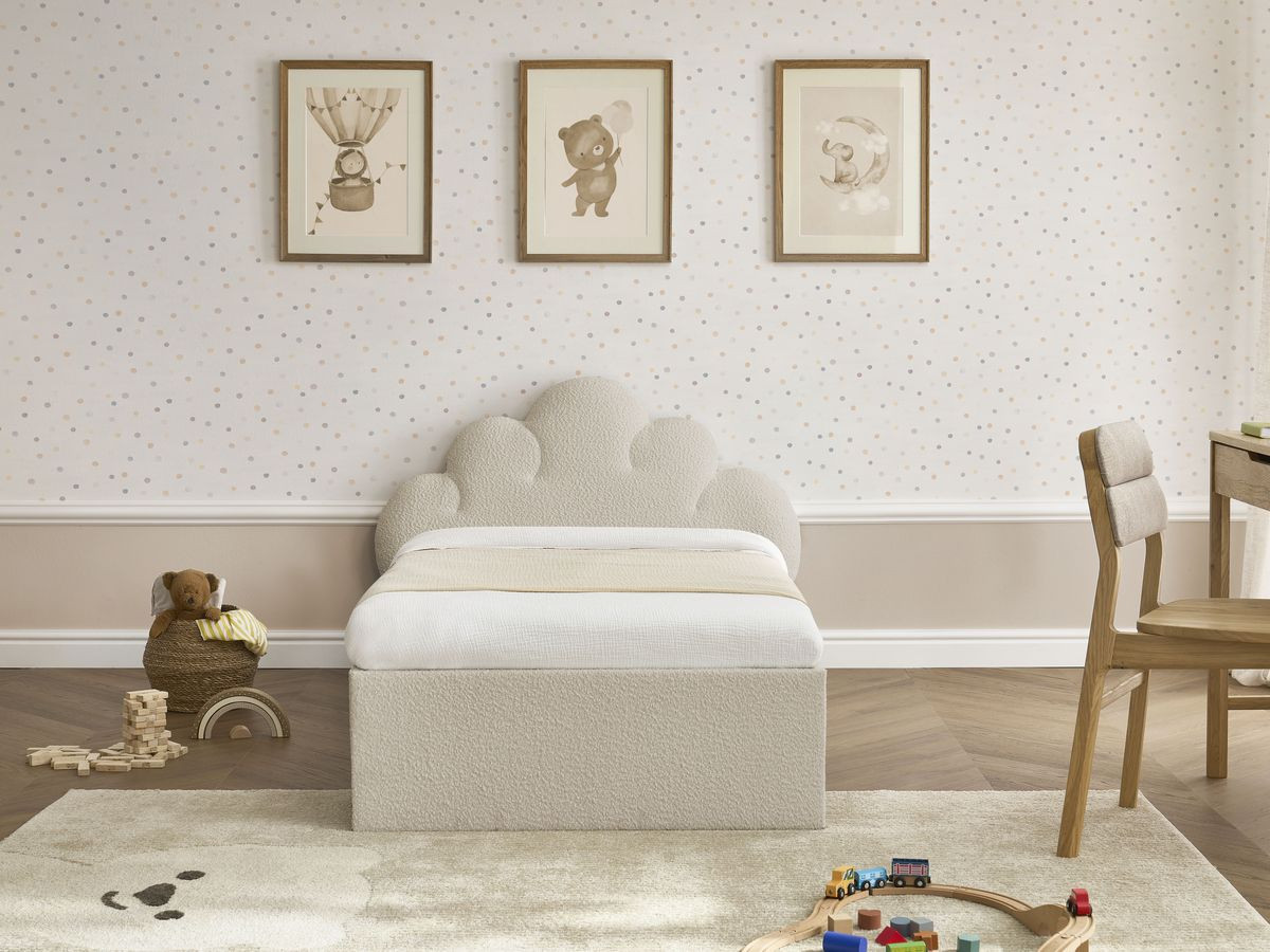 DEOTILLE kinderbed met massieve lattenbodem en lade