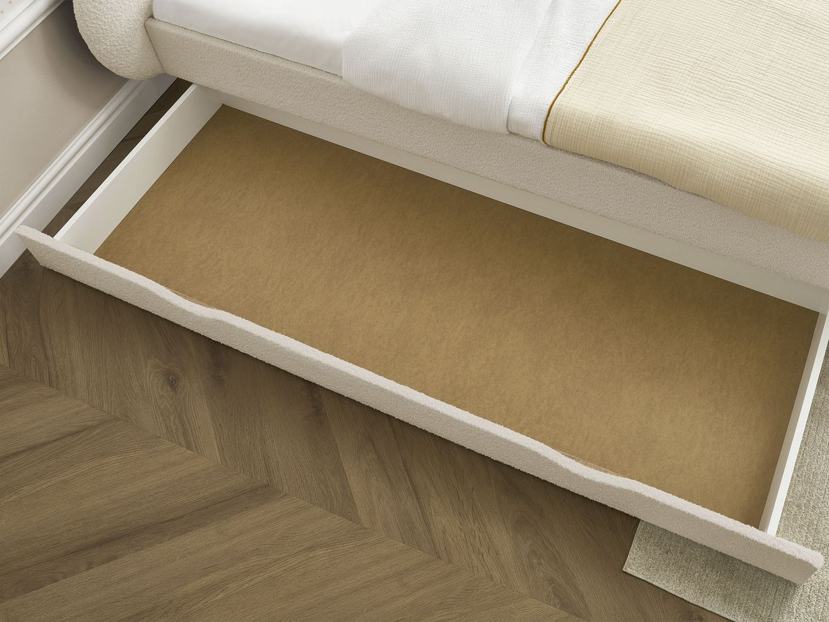 DEOTILLE kinderbed met massieve lattenbodem en lade