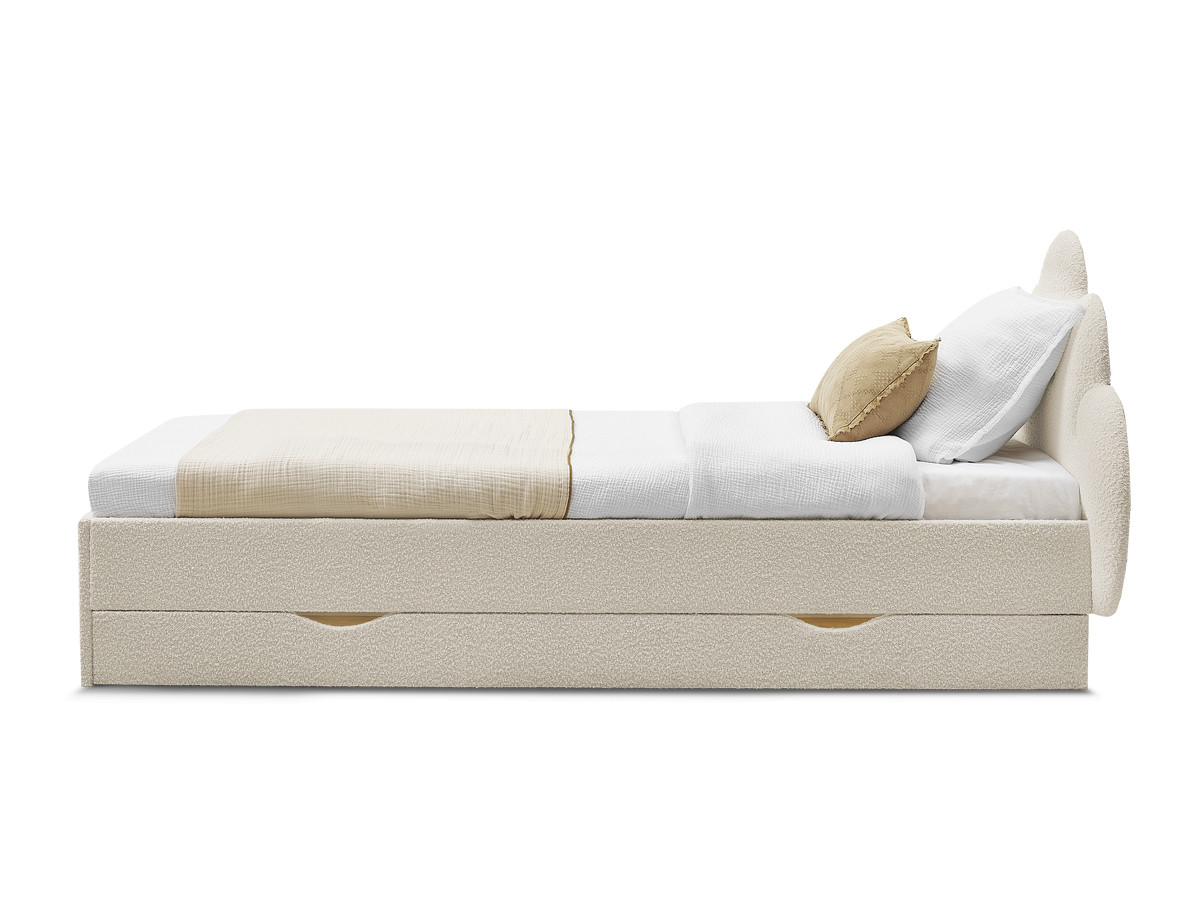 DEOTILLE kinderbed met massieve lattenbodem en lade