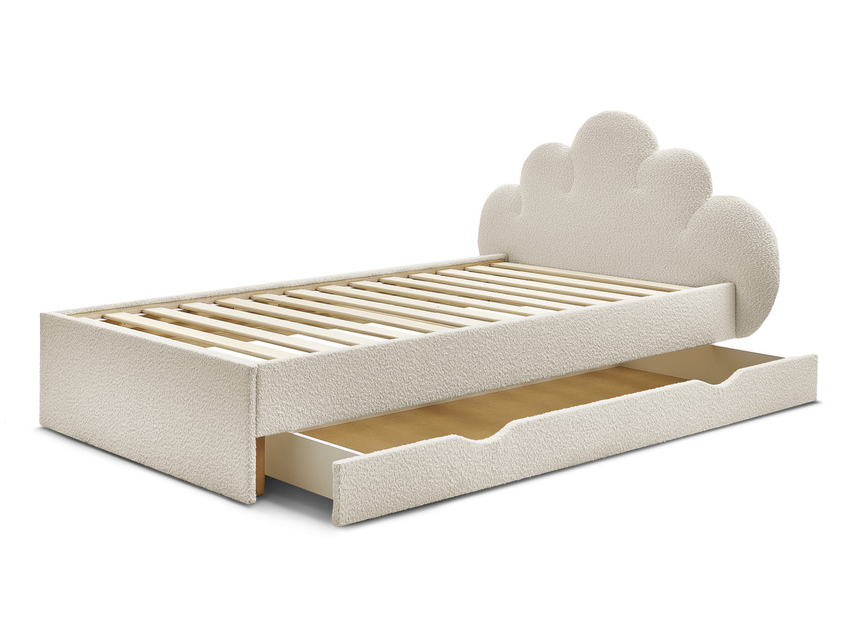 DEOTILLE kinderbed met massieve lattenbodem en lade