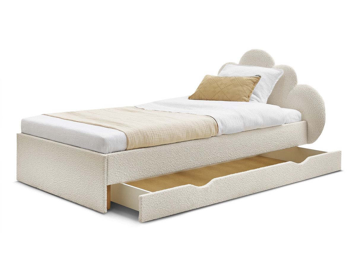 DEOTILLE kinderbed met massieve lattenbodem en lade