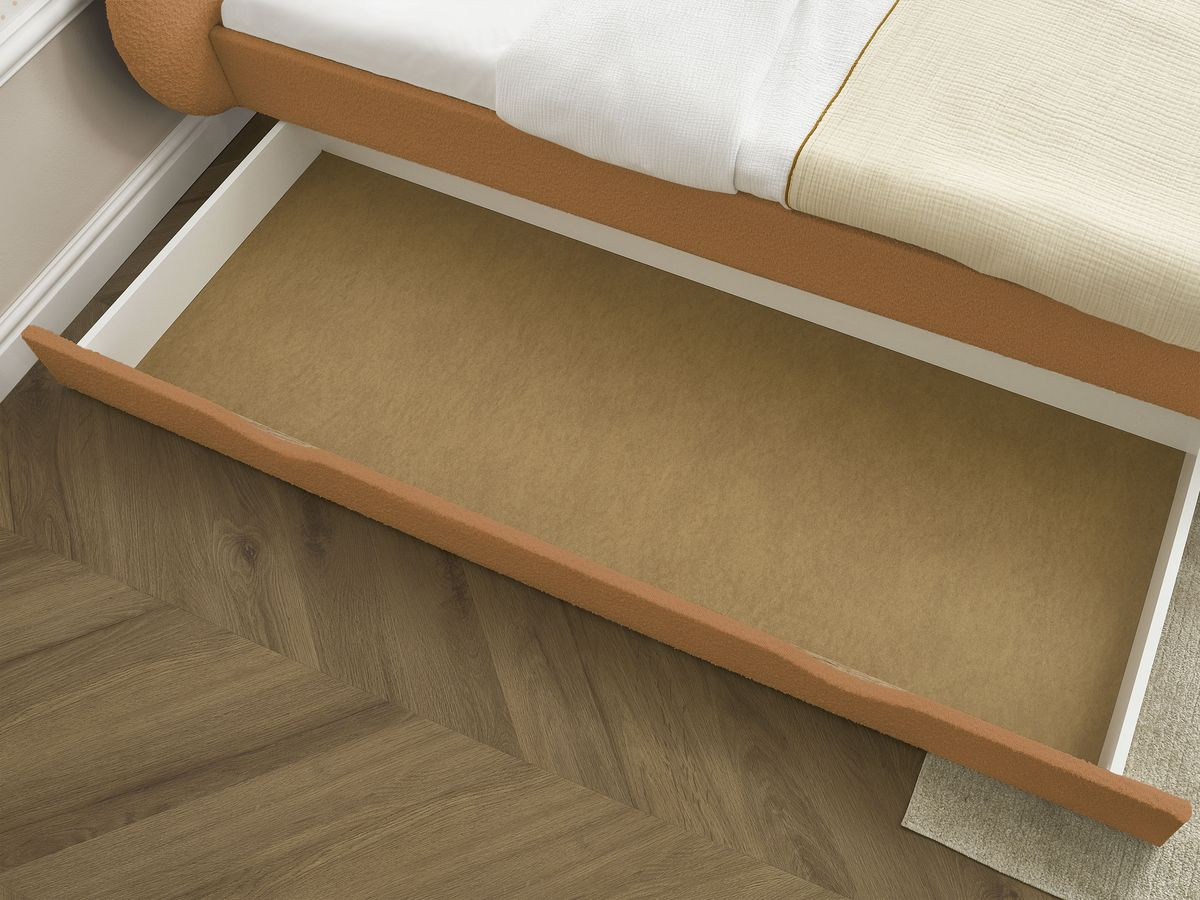 DEOTILLE kinderbed met massieve lattenbodem en lade