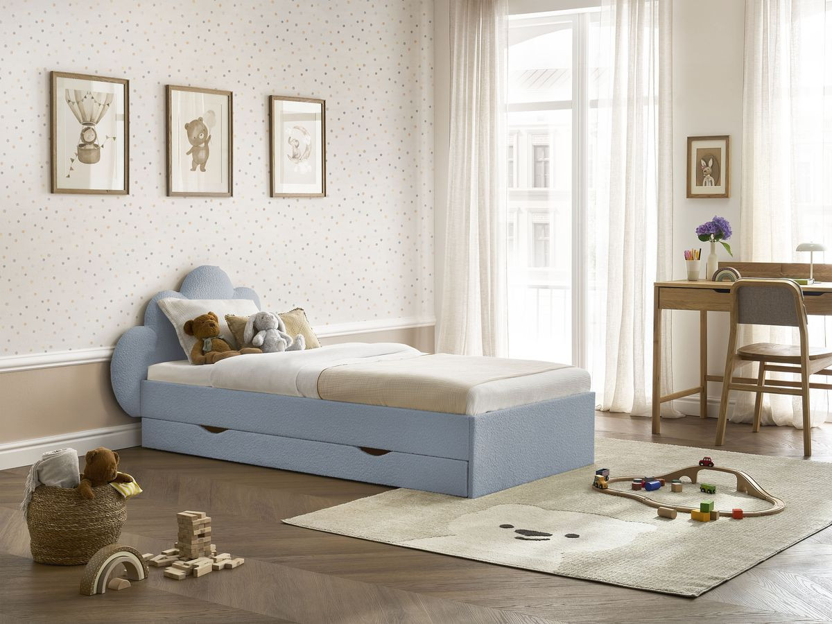 DEOTILLE kinderbed met massieve lattenbodem en lade