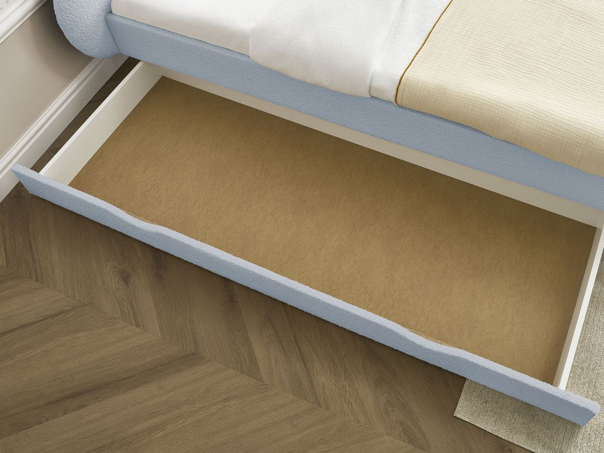 DEOTILLE kinderbed met massieve lattenbodem en lade