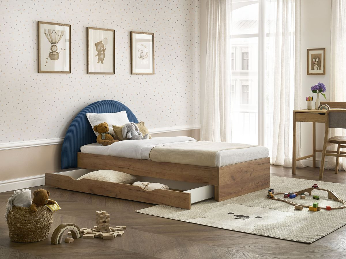 BRANDY kinderbed met massieve lattenbodem en lade