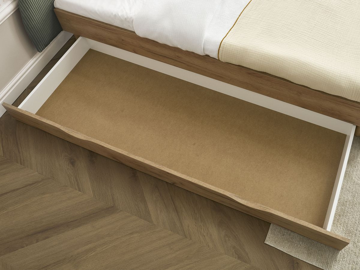 BRANDY kinderbed met massieve lattenbodem en lade