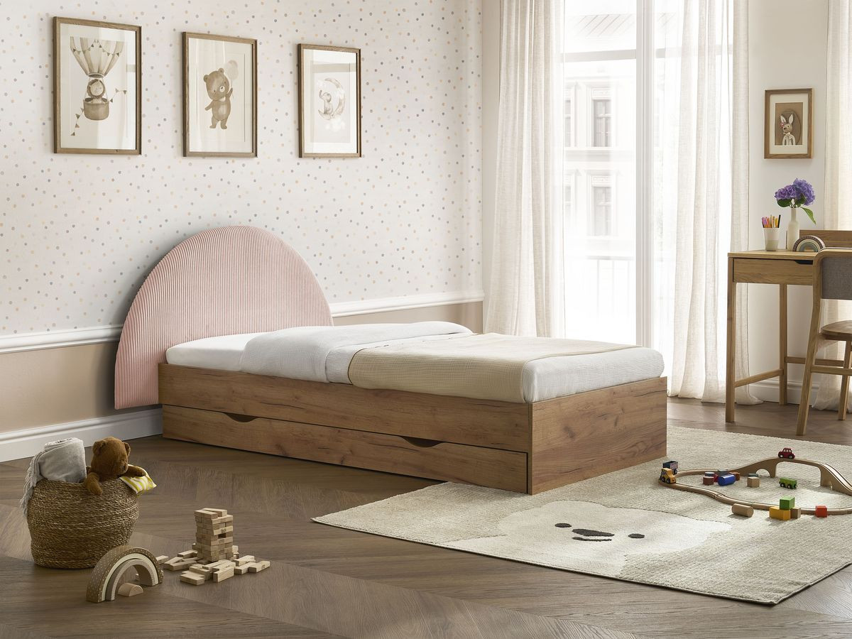 BRANDY kinderbed met massieve lattenbodem en lade