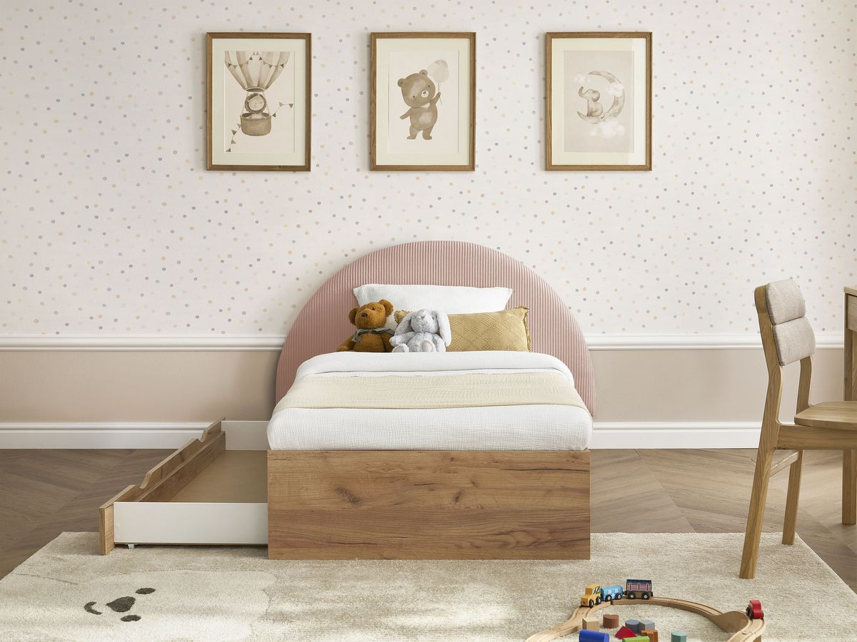 BRANDY kinderbed met massieve lattenbodem en lade