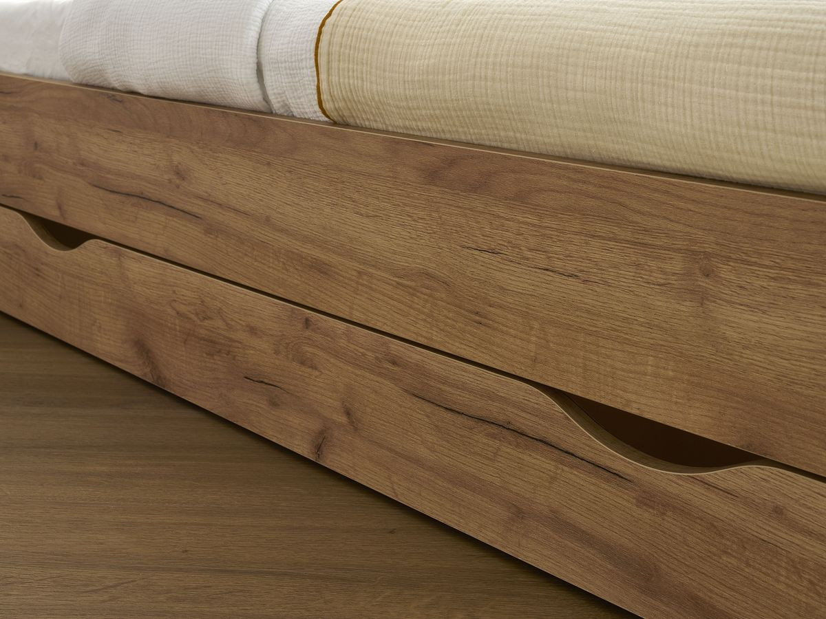 BRANDY kinderbed met massieve lattenbodem en lade