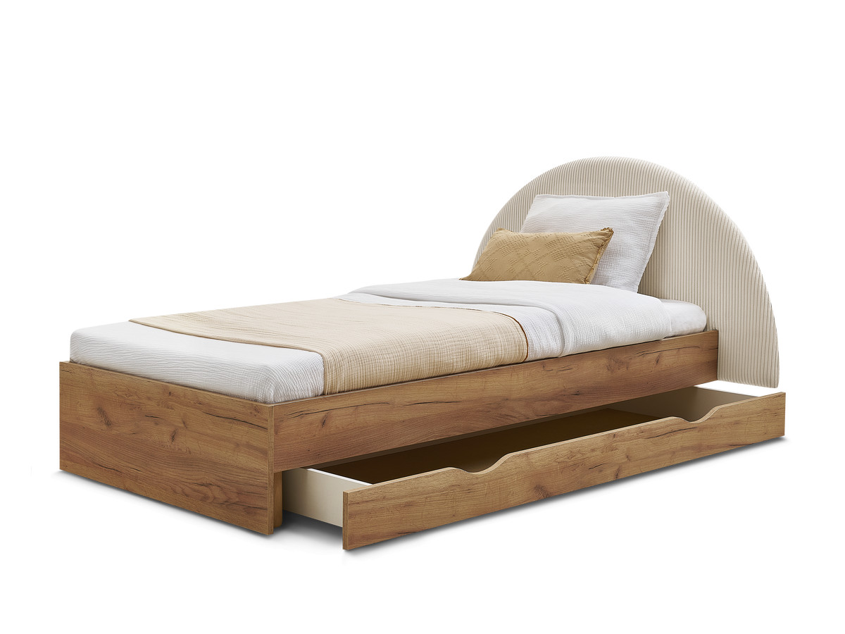 BRANDY kinderbed met massieve lattenbodem en lade