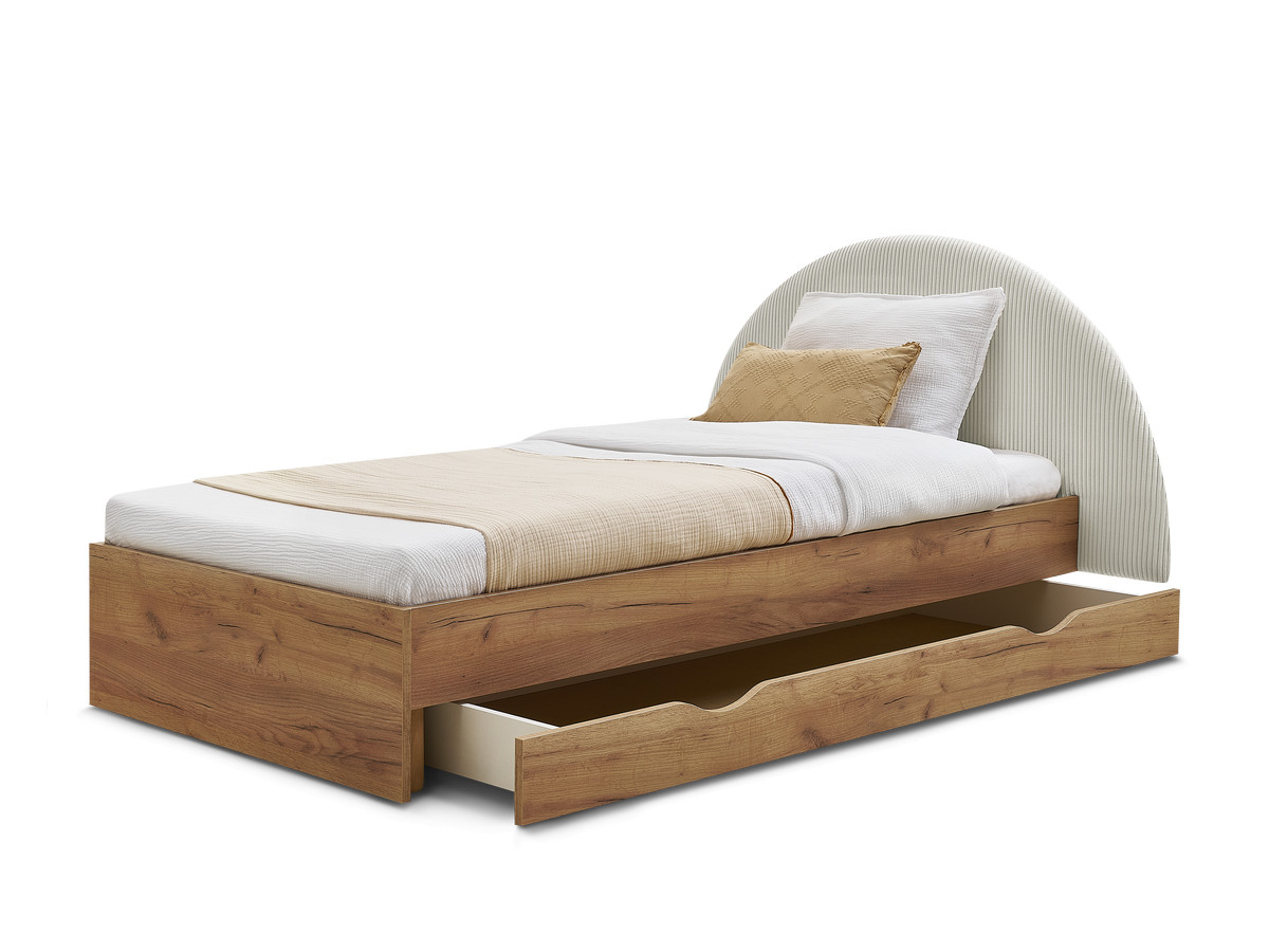 BRANDY kinderbed met massieve lattenbodem en lade