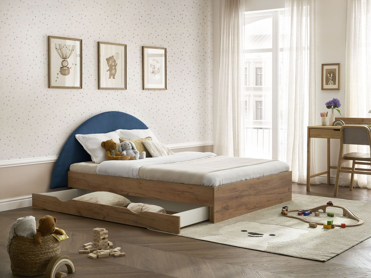 BRANDY kinderbed met massieve lattenbodem en lade
