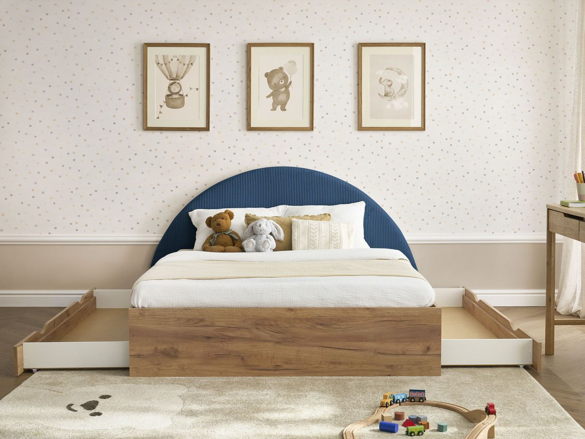 BRANDY kinderbed met massieve lattenbodem en lade