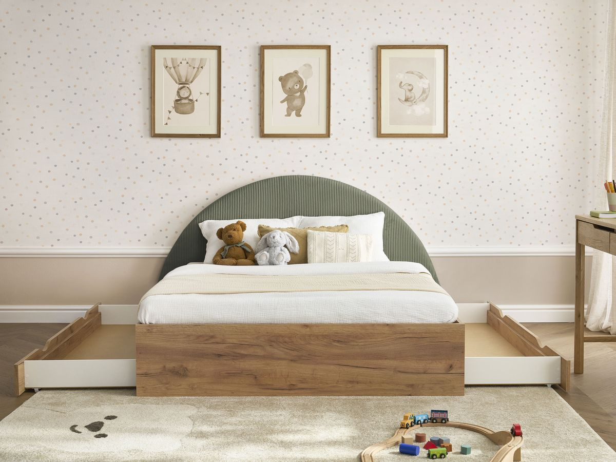 BRANDY kinderbed met massieve lattenbodem en lade