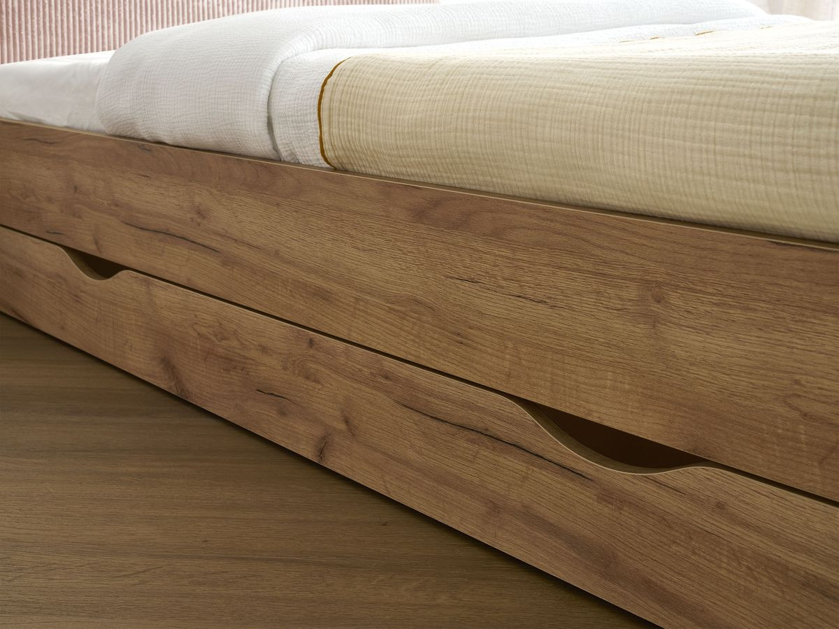 BRANDY kinderbed met massieve lattenbodem en lade